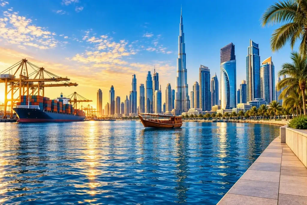 Dubai skyline representing the Middle East and GCC export market