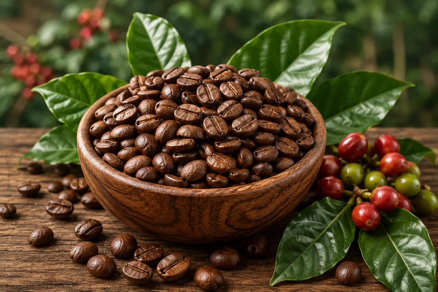 Premium Arabica coffee beans from India